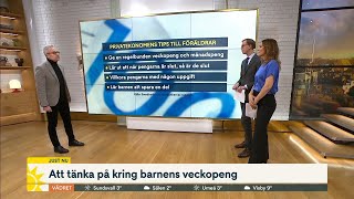 Veckopengens dag – ”Ett bra sätt att lära barn pengars värde”  Nyhetsmorgon  TV4 amp TV4 Play [upl. by Senior]