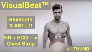 Wellue VisualBeat™ Wearable Heart Rate ECGEKG Now Strap Free ANT and Bluetooth Quick Overview [upl. by Kuhlman]