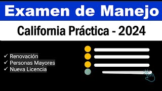 Domina el Examen Escrito de Manejo del DMV de California 2024 25 Preguntas y Respuestas  Parte 3 [upl. by Roche311]