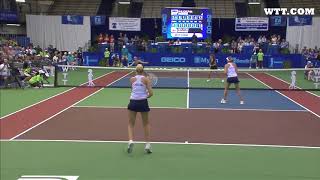 WTT Flashback Pliskovas Win Fun Doubles Point [upl. by Groh]