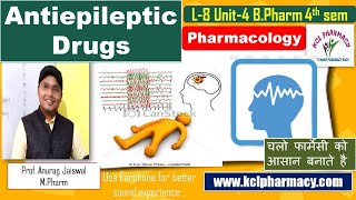 Antiepileptic Drugs Pharmacology  Classification amp MOA  L8 Unit4  PharmacologyI [upl. by Elane]