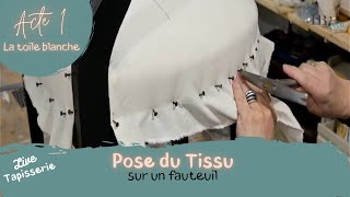 Live Tapisserie Pose du tissu sur un fauteuil [upl. by Ebner]