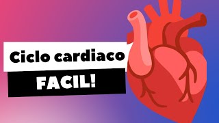 Ciclo cardiaco  Explicación FACIL  Fisiologia [upl. by Pierro]