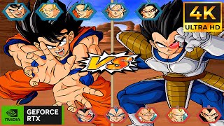 Dragon Ball Budokai Tenkaichi 4 Team Goku vs Team Vegeta [upl. by Anrat]