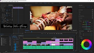 premiere pro wedding video editing  premiere pro video editing tutorial in hindi [upl. by Einwahr]