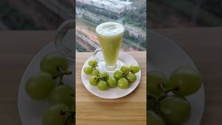 Quick amp Easy Fresh Green Grape Juice Recipe 😋🍇 GreenGrapeJuice GrapeJuice HealthyDrinks [upl. by Oinotna]