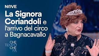 Che tempo che fa  La Signora Coriandoli e larrivo del Circo a Bagnacavallo [upl. by Dowzall]