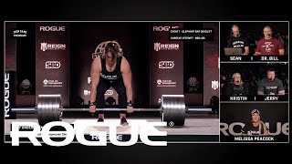 Lucy Underdown  Rogue Elephant Bar Deadlift  Attempt 2  2024 Arnold Strongwoman Classic [upl. by Alyhs]