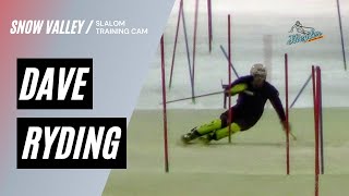 Dave Ryding Slalom Training Snow Valley 10521 [upl. by Victoir]