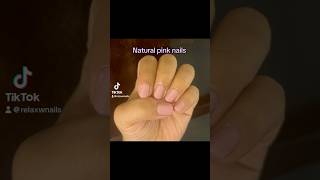 Nautural pink nails nails pink natural [upl. by Princess483]