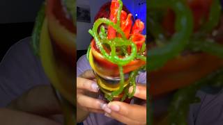 ASMR chamoy pickle 🥒 mukbang food foodie chamoypickle fyp shorts [upl. by Moreta638]