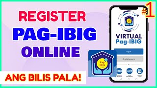 Paano Register PAGIBIG Online Mobile App  How to Register PagIBIG Online [upl. by Atisusej]