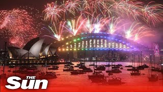 LIVE Sydney welcomes in the New Year with spectacular fireworks show [upl. by Noemys]