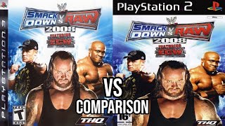 Smackdown Vs Raw 2008 PS3 Vs PS2 [upl. by Norton]