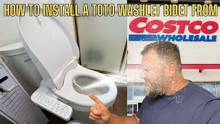 How to Install a Toto Washlet Bidet from Costco [upl. by Gilges253]