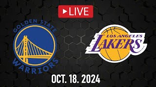 NBA LIVE Golden State Warriors vs LA Lakers  October 18 2024  Warriors vs Lakers 2K25 [upl. by Ahsyas]