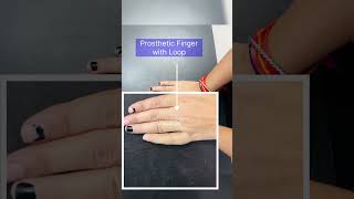 Prosthetic Finger teamhandicare ungli prosthesis artificialfinger india trending reels [upl. by Bonnee323]