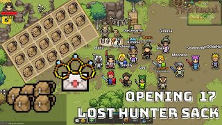 Opening 17 Lost Hunter Sack  Heaertwood Online [upl. by Airetnohs]