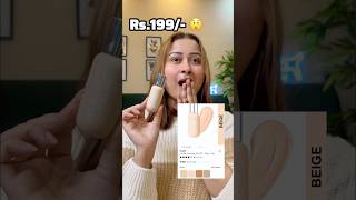 Foundation at Rs199 😲 nykaa review makeup [upl. by Erdried264]