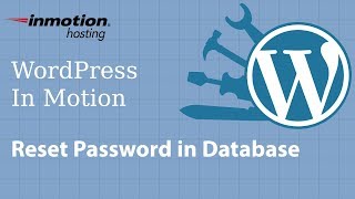 Reset WordPress Password in Database [upl. by Enenej]