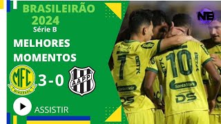 MIRASSOL 3 X 0 PONTE PRETA MELHORES MOMENTOS 34ª RODADA BRASILEIRÃO SÉRIE B 2024 [upl. by Harberd]