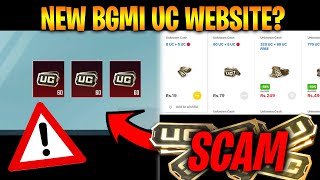 New Uc Purchase Website In BGMI  Fake Uc Website Kaise Jane  Hindi [upl. by Shaner]