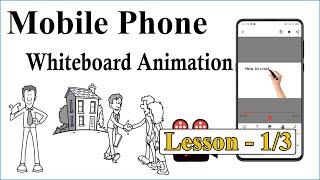 How to use mobile phone whiteboard animation Lesson 13 [upl. by Nnylahs260]