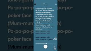 Lady Gaga  Poker Face  Lyrics [upl. by Xavler]