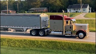 Peterbilt 379 with Straight Pipes and Jakes [upl. by Eet]