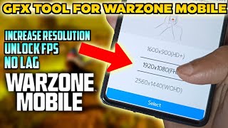 OUTDATEDWarzone Mobile RESOLUTION INCREASE Trick  Unlock 60 FPS  GFX TOOL for WARZONE MOBILE [upl. by Ahsat]