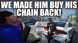 We Made Him Buy His Chain Back  GTA RP  Grizzley World WHITELIST [upl. by Anujra]