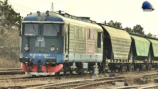 Marfar Tim Rail Cargo Freight Train in Gara Episcopia Bihor Railway Station  28 February 2024 [upl. by Yauq]