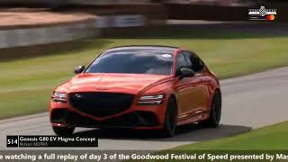 Genesis G80 EV Magma concept in Goodwood Festival of Speed [upl. by Yeknarf651]