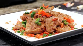 Air Fryer Salt and Pepper Pork Chops Chinese Style [upl. by Devinne]