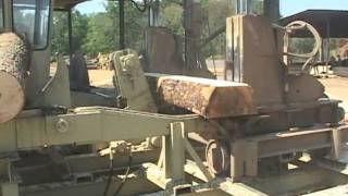 Hurdle Machine Works Cross Tie Sawmill part 2  Roses Sawmill  Mill1 [upl. by Hgielhsa461]