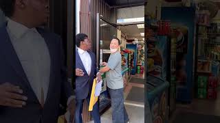 Angry owner gets mad a black man is in front of his store [upl. by Hsima]