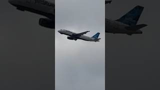 JetBlue Airways Airbus A320200 takeoff from Los Angeles International Airport jetliners [upl. by Butte]