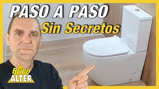 INSTALACION INODORO PASO A PASO COMO INSTALAR SANITARIO O WC [upl. by Adnarim]