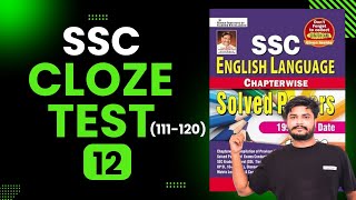 SSC  CLOZE TEST   111  120   KIRAN PUBLICATION  PREVIOUS YEAR [upl. by Jacobs298]