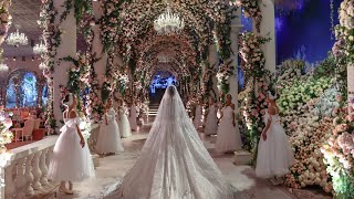 4 Million Flowers Used At This Wedding in Qatar [upl. by Evilo]