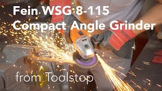 Fein WSG 8115 Compact Angle Grinder from Toolstop [upl. by Huesman]