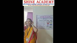 Montessori Teacher Training  Shine Academy Appreciates our Student MrsYogambals presentation [upl. by Suhsoj]