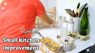 SMALL KITCHEN IMPROVEMENT  PART 1  COUNTERTOP EXTENSION  CLEAN WITH ME Mhean Reyes smallkitchen [upl. by Esor615]