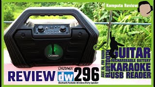 REVIEW SPEAKER KARAOKE PORTABLE DAZUMBA DW296 [upl. by Hurty]