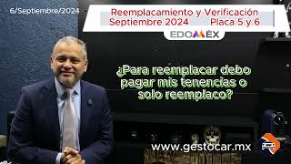 reemplacamiento y verificación Septiembre placa 5 y 6 edoméx reemplacamiento verificación [upl. by Humph890]