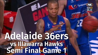 ADELAIDE 36ERS HIGHLIGHTS vs ILLAWARRA HAWKS  SEMI FINAL GAME 1 [upl. by Noiramaj163]