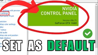 How to make NVIDIA as the Default Graphics Card in Windows 11 [upl. by Newberry]