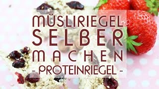 Müsliriegel selber machen  Rezept für Proteinriegel mit Quark  Talude [upl. by Sugar]