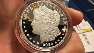 2023 Morgan Proof Silver Dollar Unboxing Did the US Mint Finally do Something Right [upl. by Davita350]