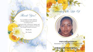 Celebrating The Life Of Paulina Hoareau [upl. by Mcgaw]